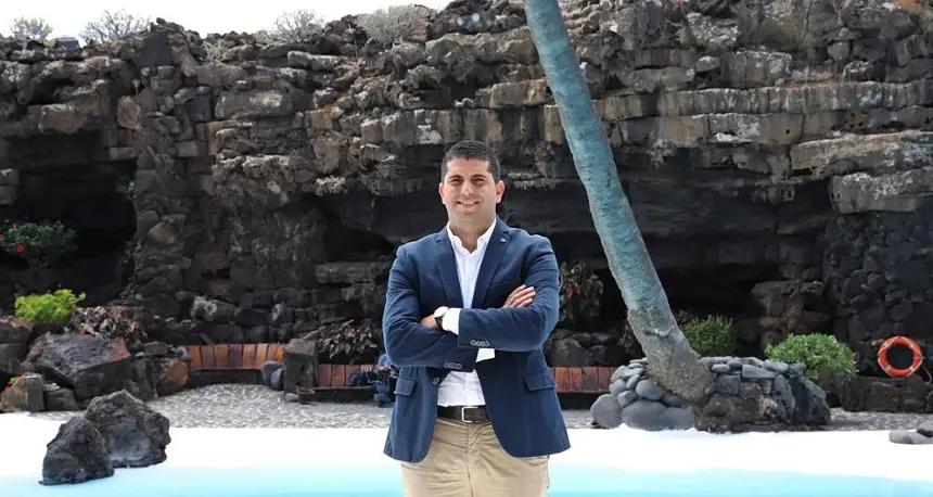 Benjamín Perdomo en Jameos del Agua