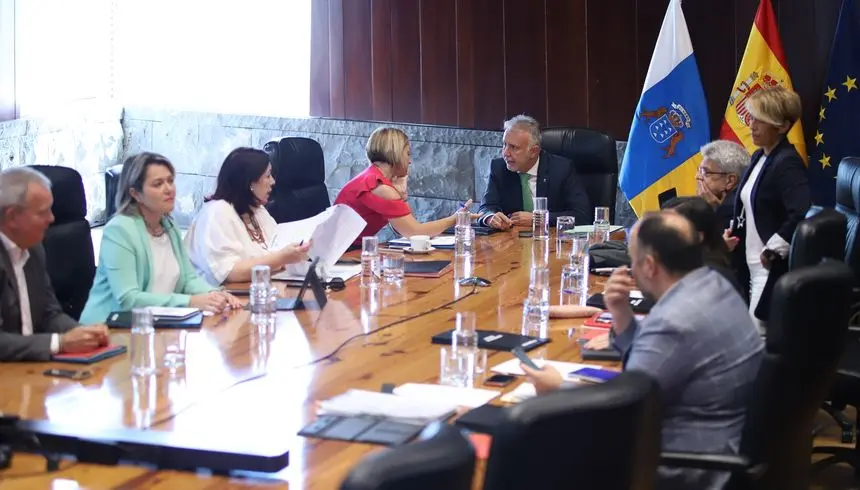 Imagen de la reunión del Consejo de Gobierno celebrada este jueves