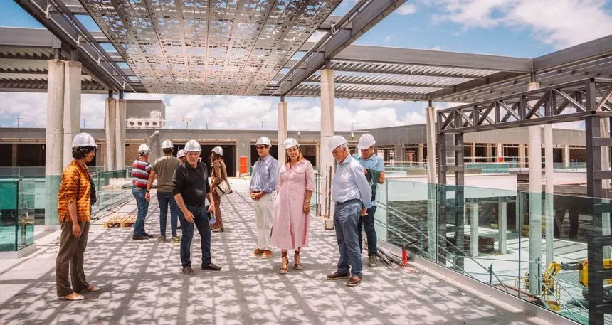 Imagen de una de las zonas centrales del centro comercial