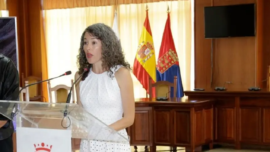 Ariagona González en el Cabildo.