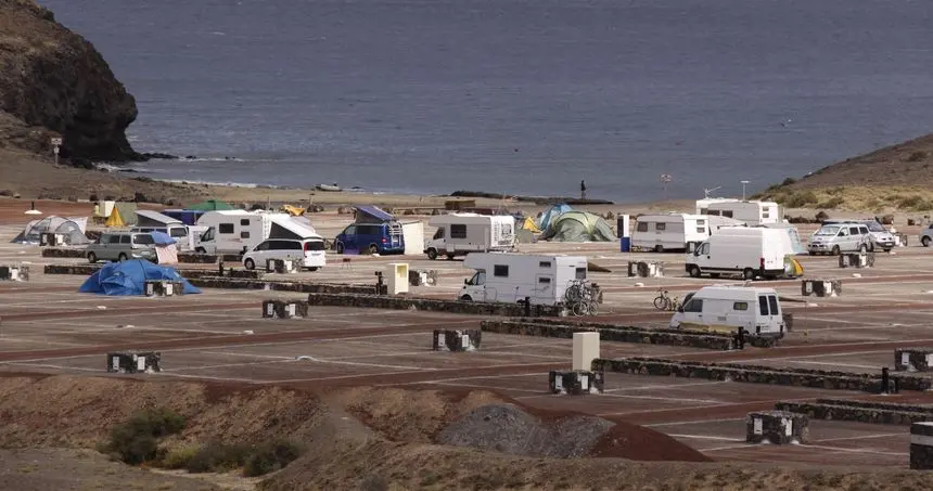 Imagen de la zona de acampada de Papagayo.