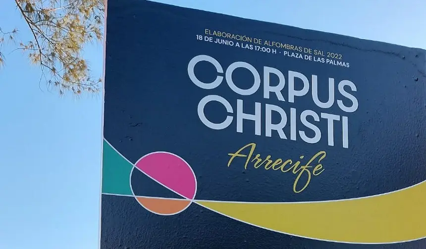 Cartel del Corpus Christi en Arrecife.