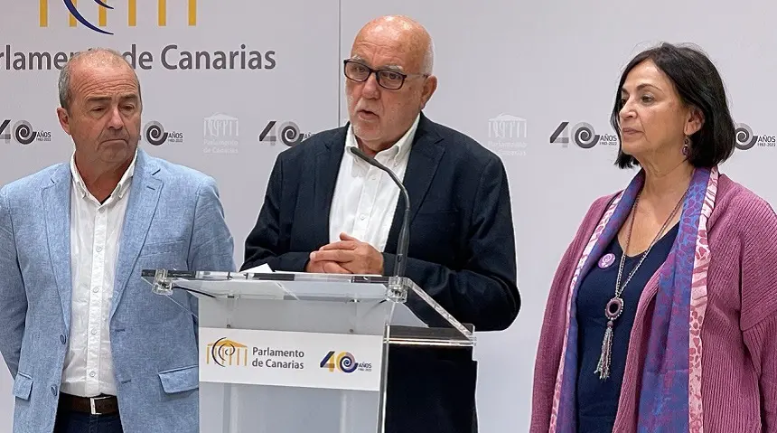 Manuel Marrero, portavoz del Grupo Parlamentario Sí Podemos Canarias.