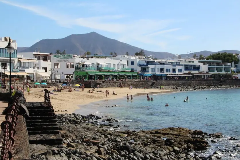 Imagen de archivo de una playa de Playa Blanca.