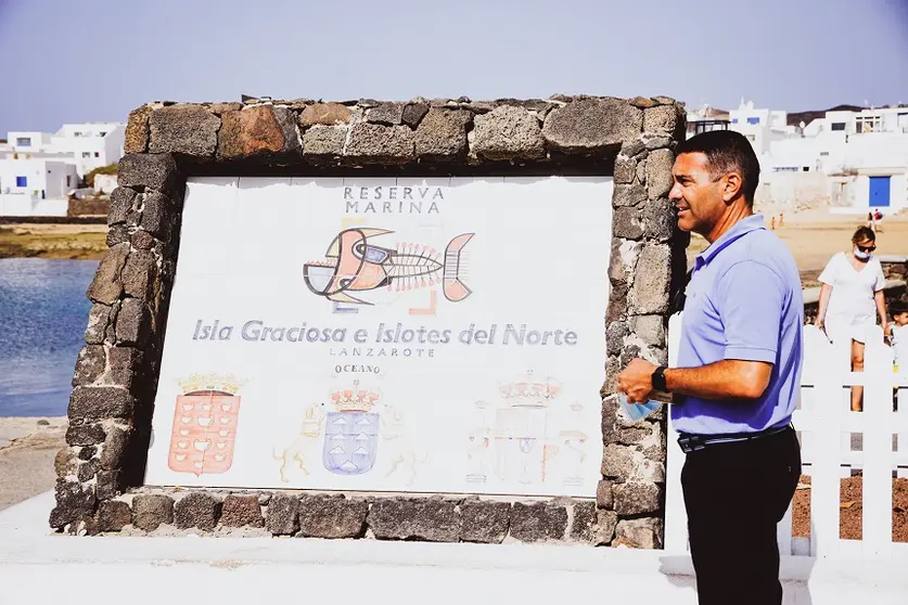 Oswaldo Betancort en La Graciosa.