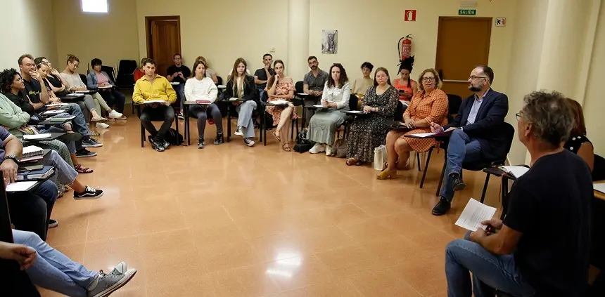 Jorge Peñas durante una de las jornadas de reflexión y diálogo de las jornadas Un futuro muy presente