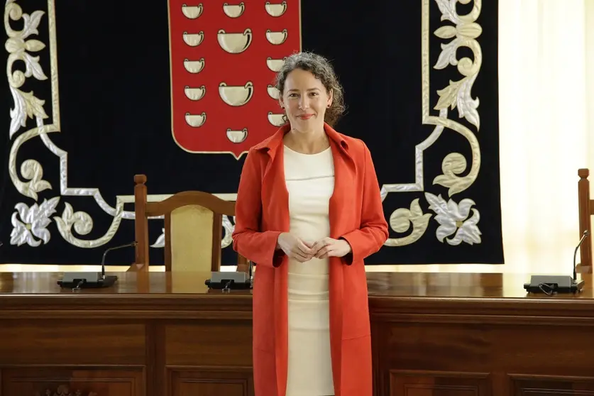 Imagen de Ariagona González en el Cabildo.