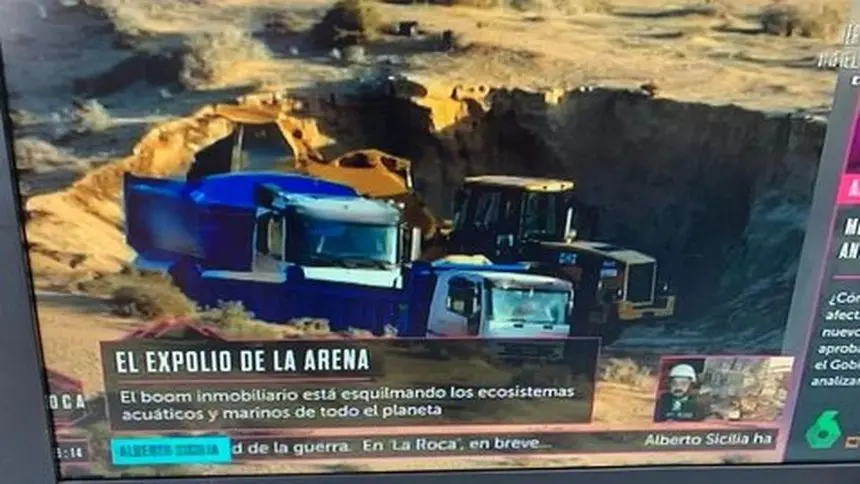 Imagen del reportaje de La Sexta que generó la polémica entre los transportistas.