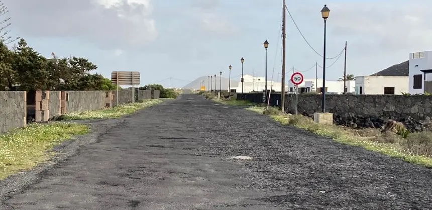 Imagen de cómo está la carretera que pasa por el pueblo.