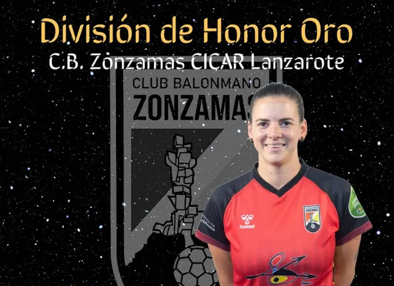 Imagen de la renovación Mary Sánchez con el CB Zonzamas.