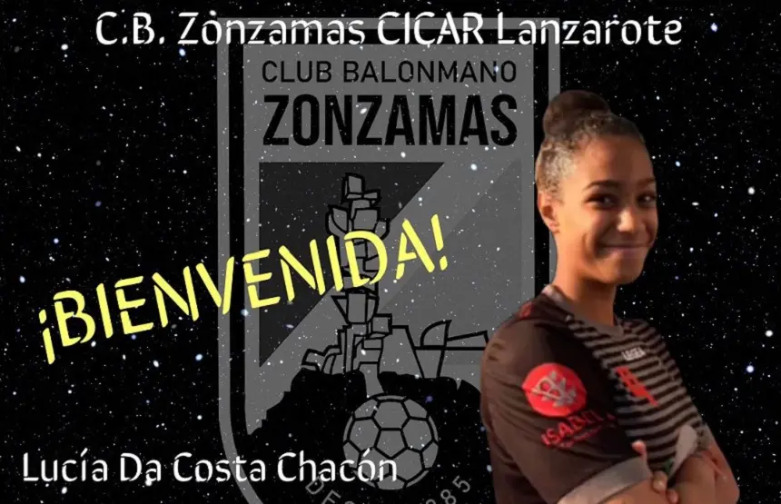 Imagen del fichaje del CB Zonzamas CICAR Lanzarote Lucía Chacón.