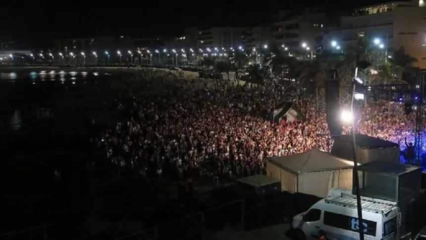 Imagen de archivo de un concierto en el Reducto por las fiestas de San Ginés.