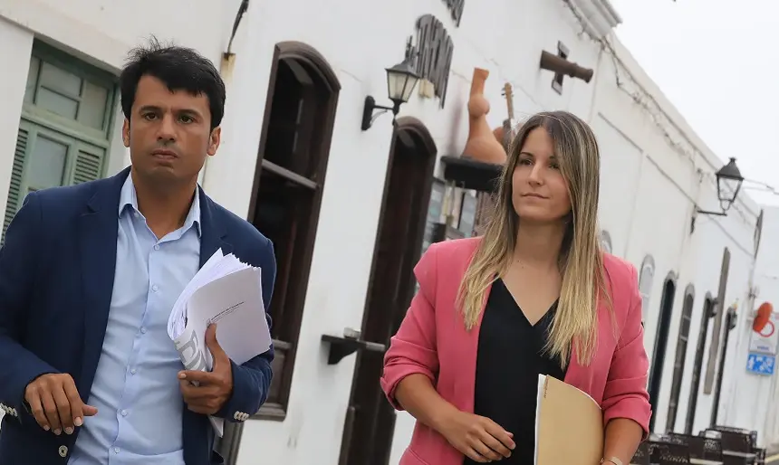 Jenifer Galán junto a Marcos Bergaz.