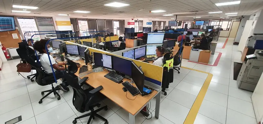 Imagen de la Sala Operativa del 1-1-2.