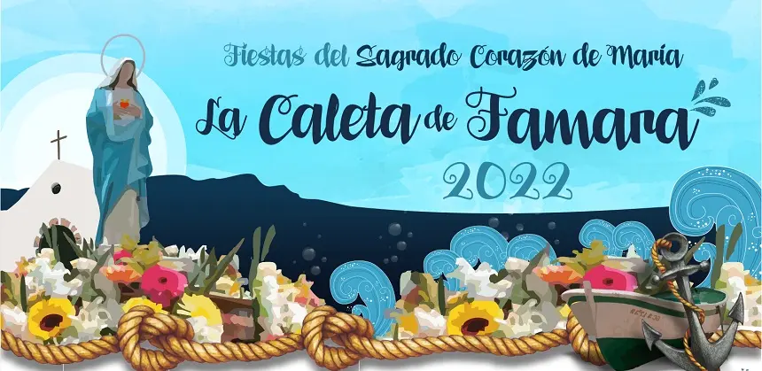 Imagen promocional de las fiestas de Caleta de Famara 2022.