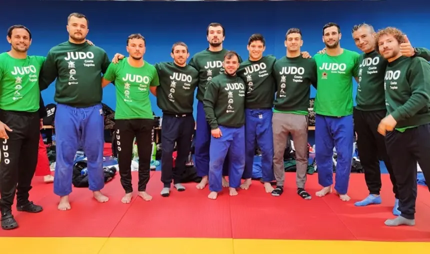 Imagen de algunos de los componentes del Club de Judo Costa Teguise.