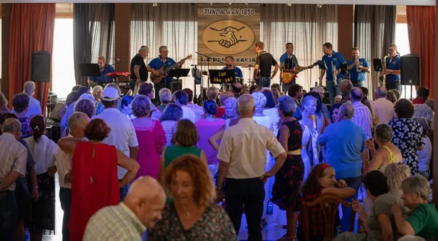 Imagen de la celebración realizada en la Sociedad Democracia por las fiestas de San Ginés.