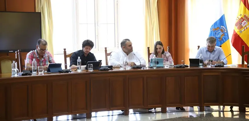 Imagen del grupo nacionalista durante el Pleno Extraordinario del 2 de septiembre.