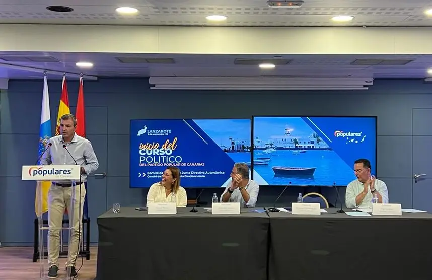 Manuel Domínguez este sábado en Arrecife