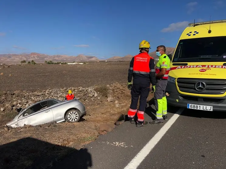 Accidente en las inmediaciones del Restaurante El Toro.