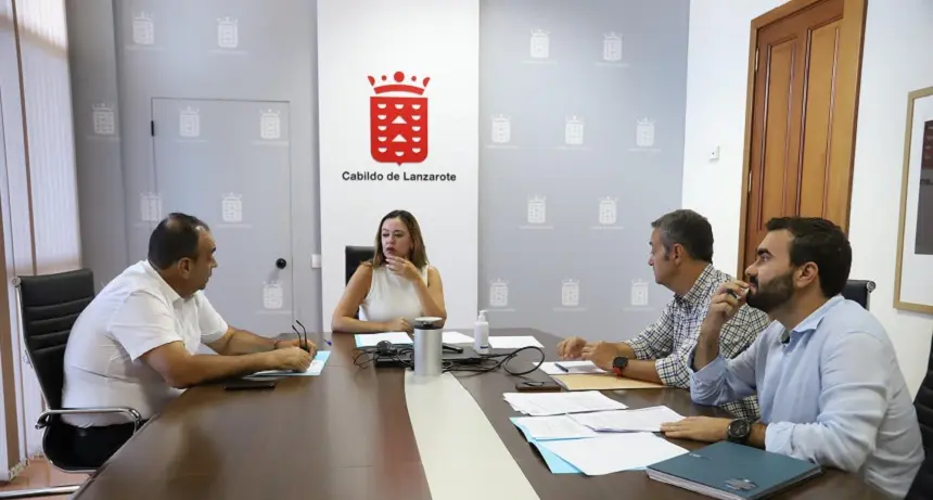 Imagen de la sesión extraordinaria el Consejo de Administración de Eólicas de Lanzarote S.L.