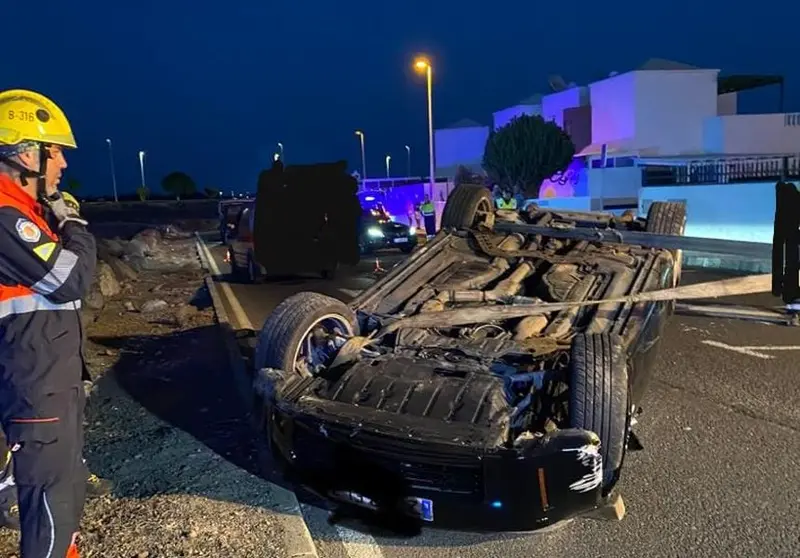 Imagen del vehículo accidentado.