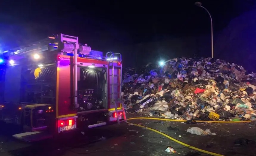 Imagen que se ha producido en una zona de acumulación de basura de Zonzamas