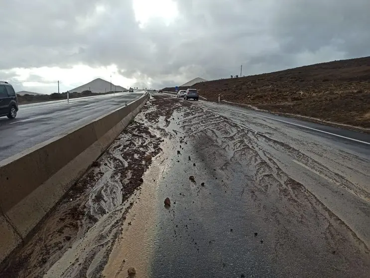 Zona cortada por el Consorcio de Seguridad y Emergencias del Cabildo de Lanzarote.