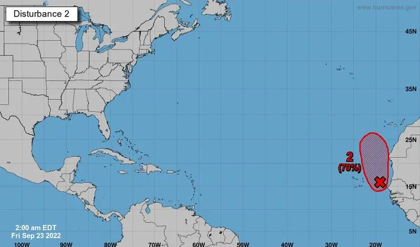 Previsión de la llegada del ciclón este sábado a Canarias.