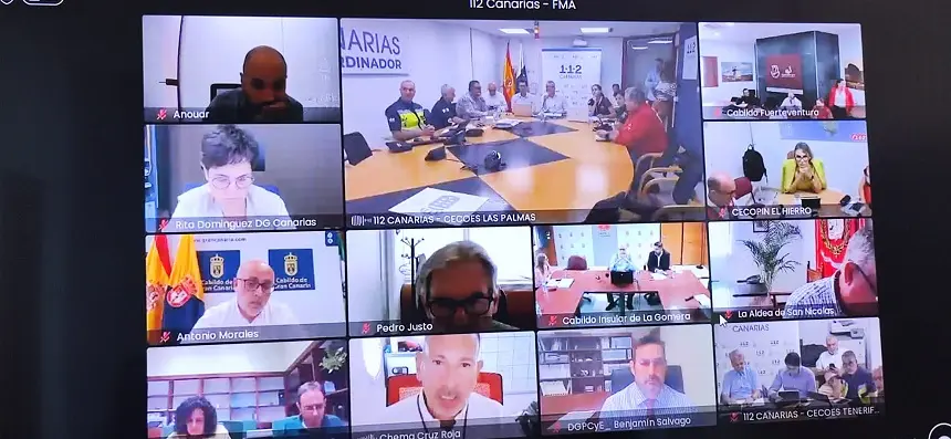 Imagen de la coordinación que se ha seguido entre las administraciones en Canarias.