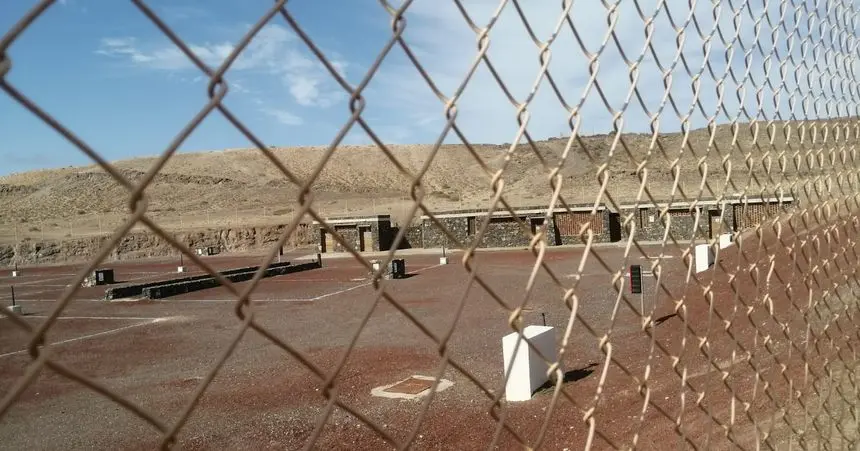 Imagen de la zona de acampada de Papagayo cuando los servicios estaban cerrados.