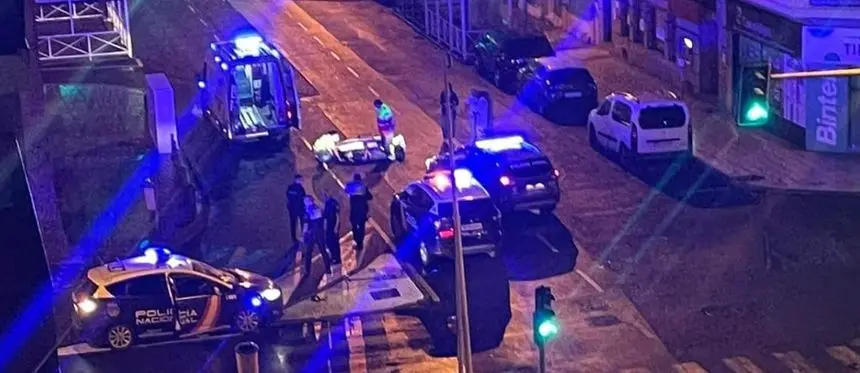 Imagen del momento del accidente.