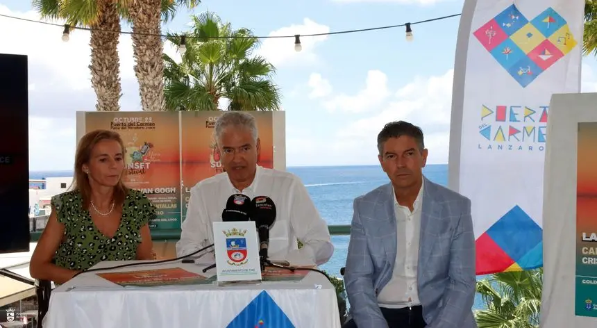 El alcalde de Tías, José Juan Cruz, estuvo al frente de la presentación del evento