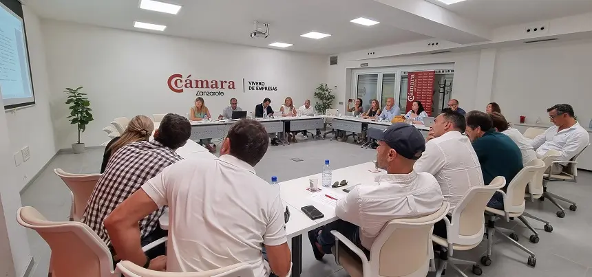 Imagen del pleno de la Cámara de Comercio.
