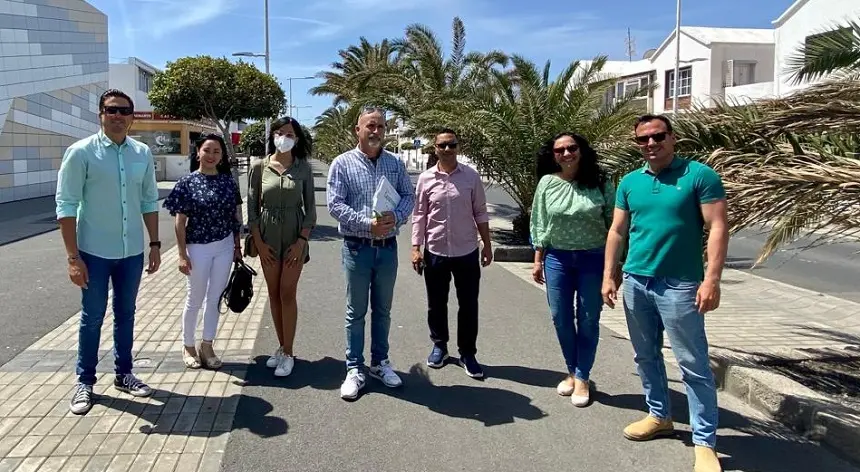 Parte de los integrantes del Comité de Nueva Canarias.