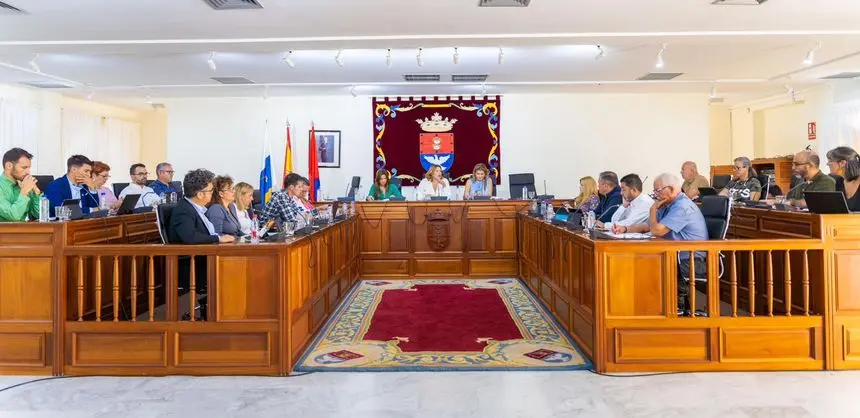 Imagen del último pleno celebrado en la capital lanzaroteña