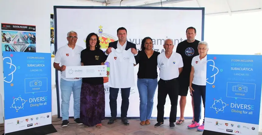 Imagen de la presentación de la Copa Inclusiva de Fotografía Subacuática.