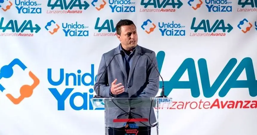 Óscar Noda durante la presentación de su candidatura en las anteriores elecciones