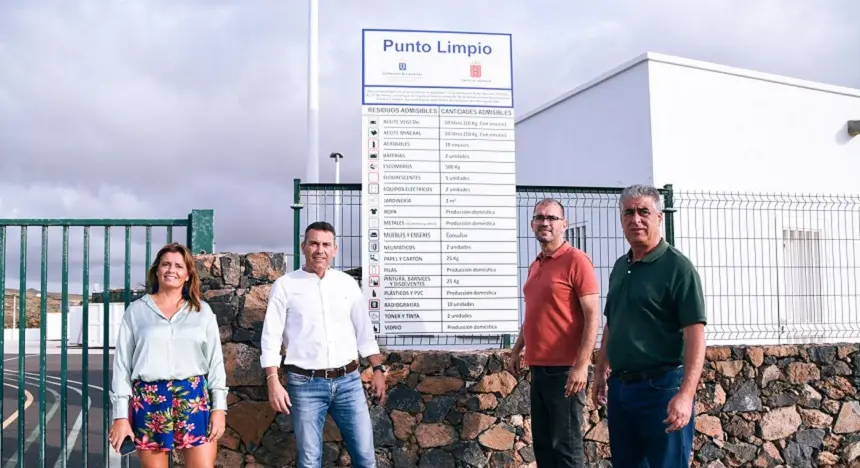 Imagen del punto limpio de Costa Teguise.