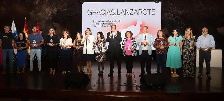 Imagen de uno de los grupos que fue reconocido en la gala