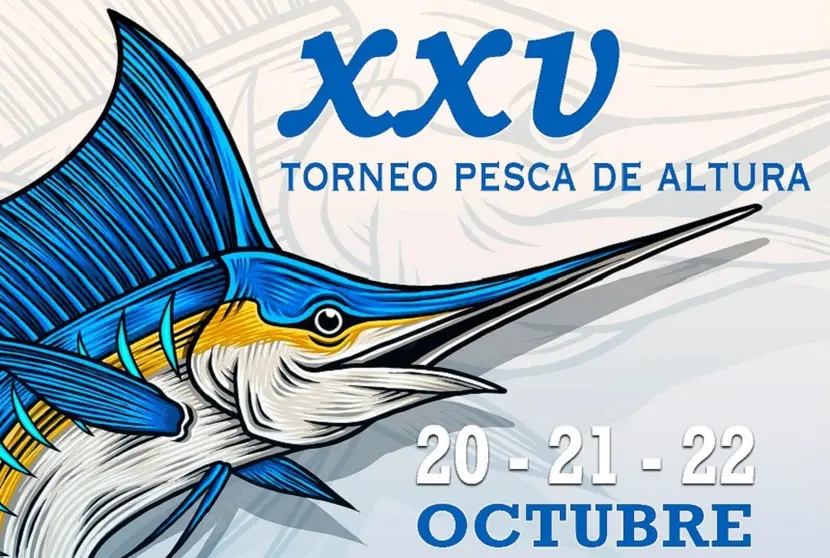 Imagen del Cartel del  XXV Torneo Pesca de Altura La Tiñosa 2022.