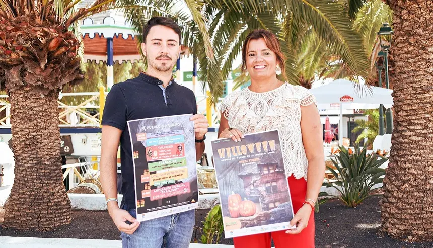 Imagen de la presentación de los actos por Halloween en Costa Teguise.