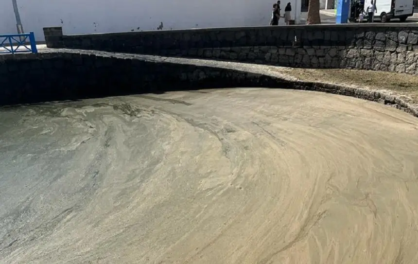 Imagen del estado del Charco de San Ginés.