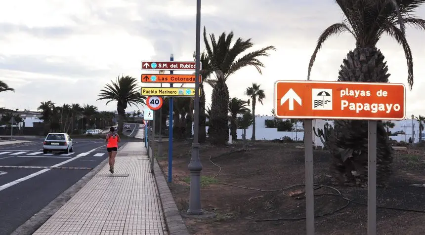 Señales en el sur de Lanzarote