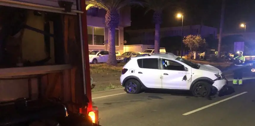 Imagen de cómo quedó el vehículo tras el accidente