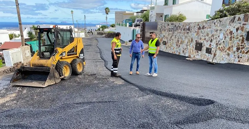 Imagen de las obras de las calles Guirre y Tórtola.