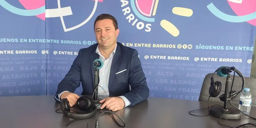 Óscar Noda durante su intervención en el programa Entre Barrios.