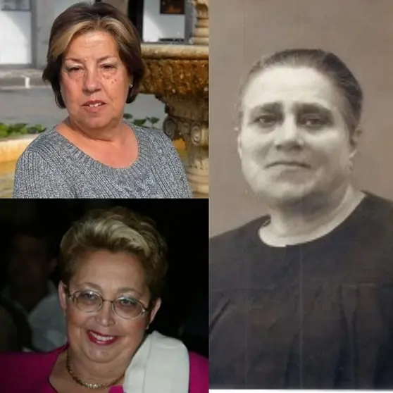 Áurea Mauri, Candelaria Ledesma y Balbina Cruz.