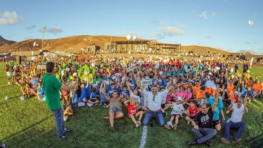 Imagen de la presentación de las escuelas deportivas en Teguise.