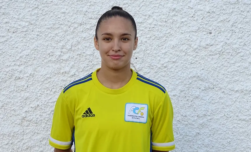 Imagen de Eira García con la selección canaria.